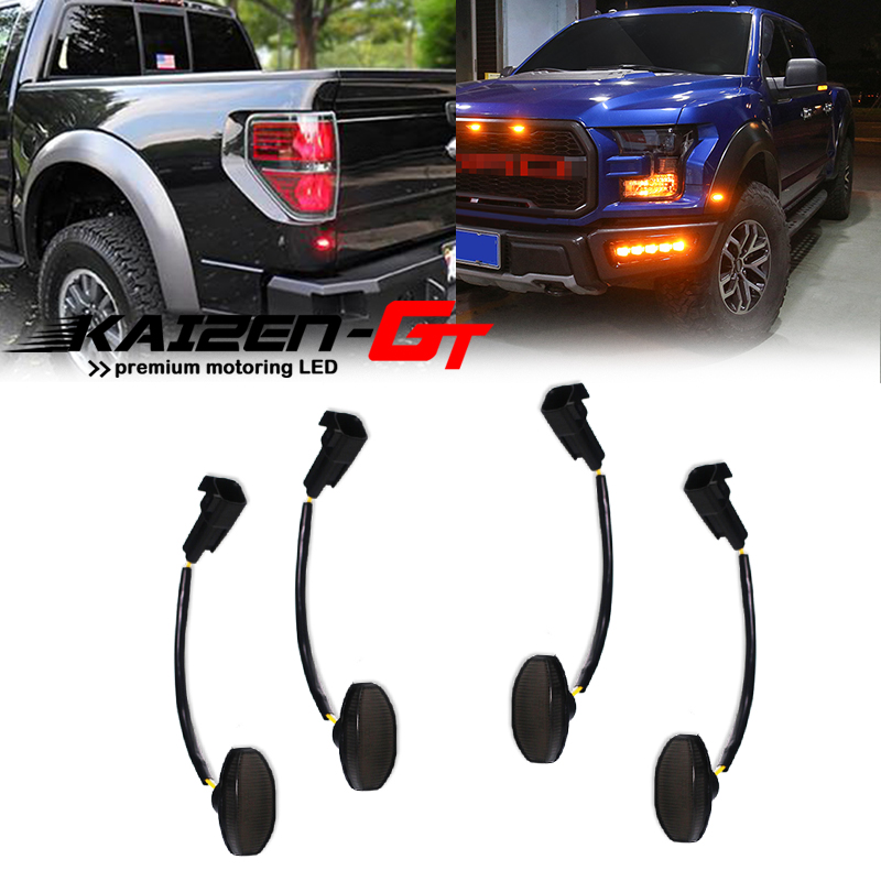4PCS Smoked Lens Front Amber & - Signal Flare Kit 评论和价格